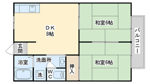 宮之川原サンハイツの物件間取画像